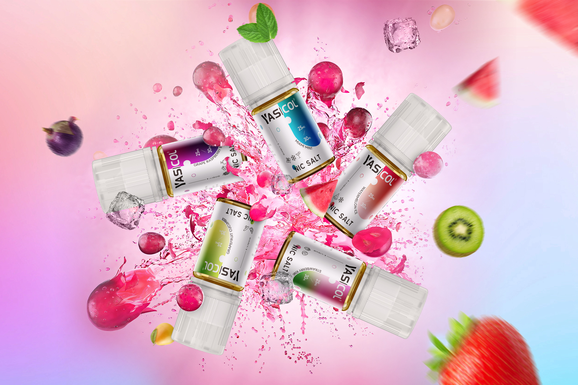 Yasicol簡約幾何時尚煙油包裝設計